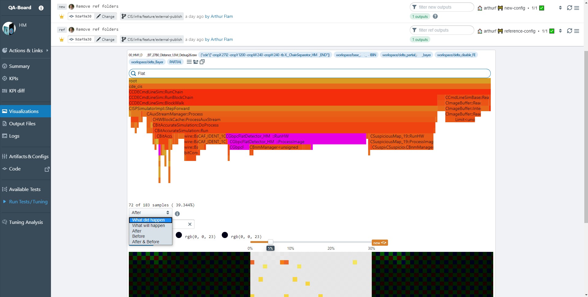 Flame graph viewer